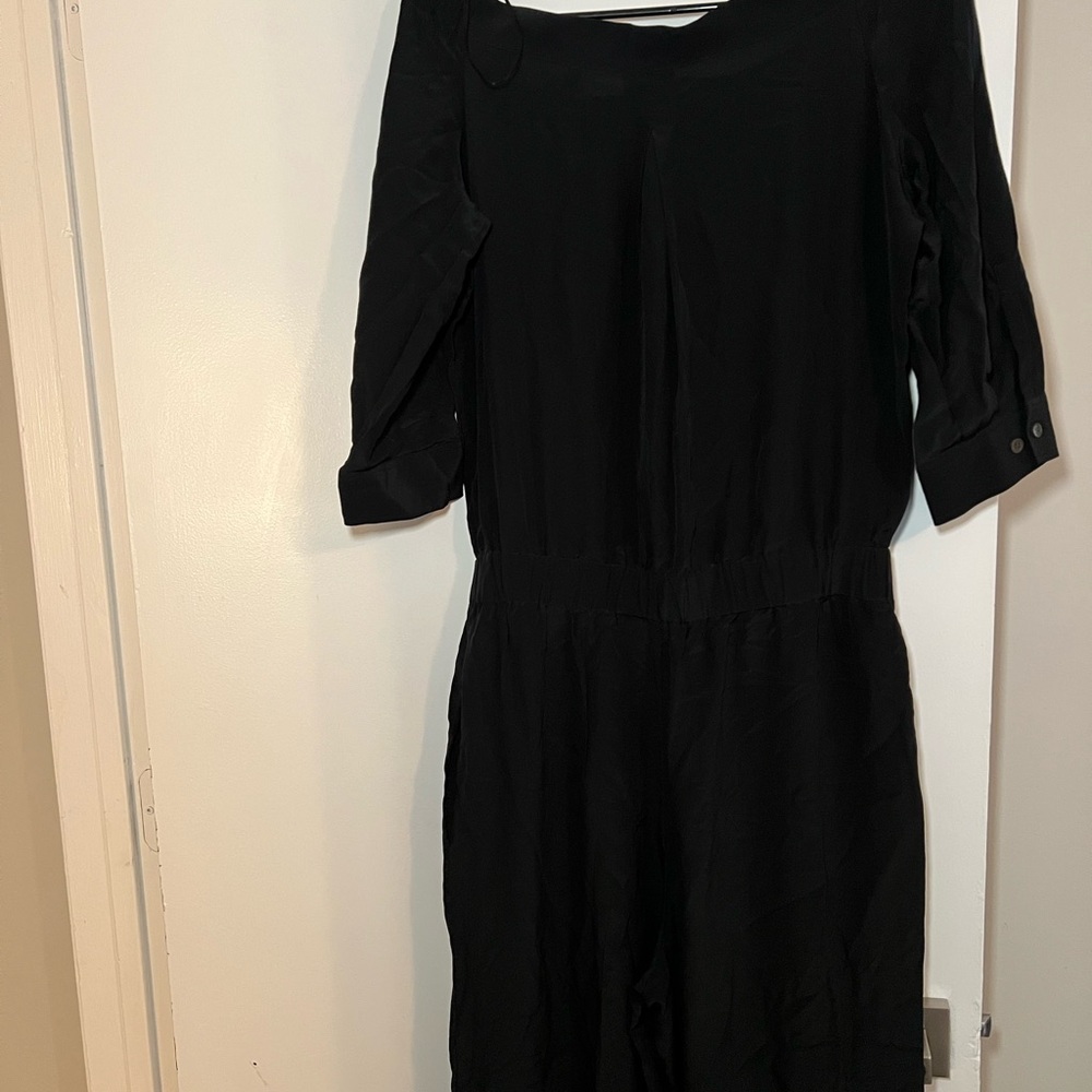 Theory Charcoal Off-Shoulder Top